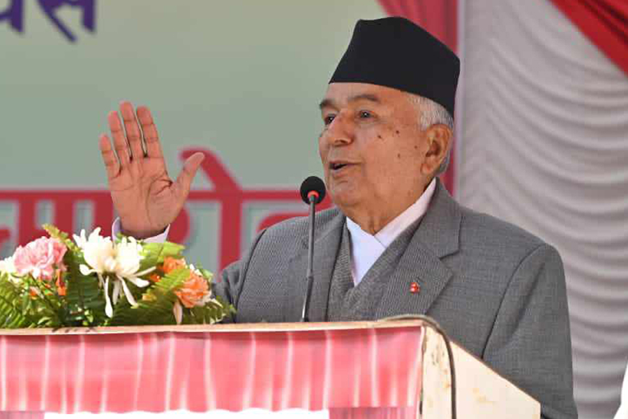 संविधान दिवसले नेपालीको आकांक्षा पूरा गर्न एकजुट हुने प्रेरणा मिलोस् : राष्ट्रपति पौडेल