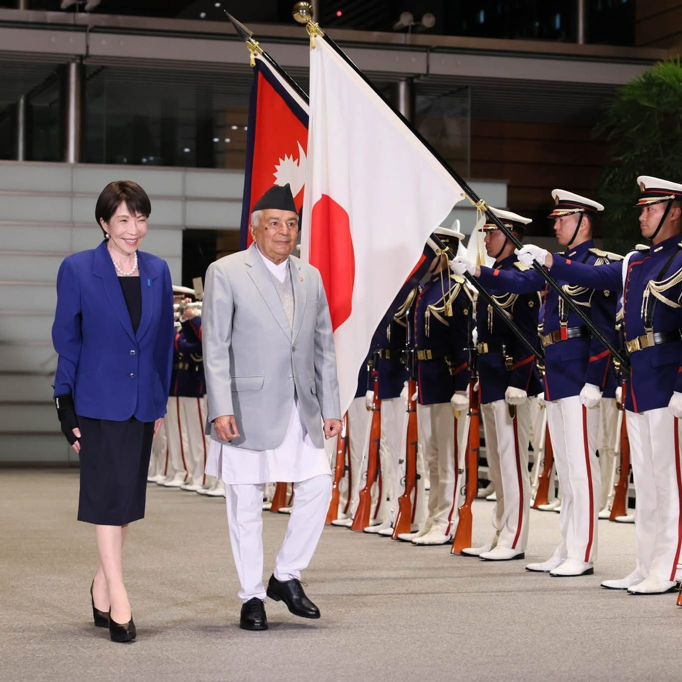 राष्ट्रपति पौडेलसँग जापानका प्रधानमन्त्रीको शिष्टाचार भेट